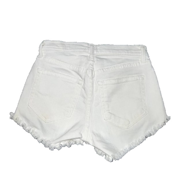 L'AGENCE High Rise Jean Shorts White Sz 23 A004713 - Picture 6 of 9